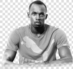 Transparent Usain Bolt Png   Monochrome  Png Download