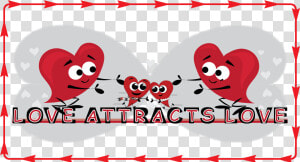 Red Hearts And Two Female Red Hearts Falling In Love   Cartoon  HD Png Download