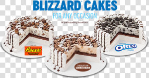 Blizzard® Cakes For Any Occasion   Oreo  HD Png Download