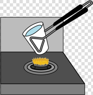 Using Tongs To Boil Water In A Paper Cup   Ignition Temperature Paper Cup  HD Png Download