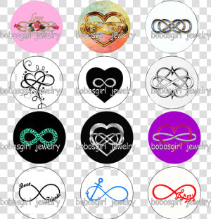 Jpg Free Stock Infinity Love Best Friends Glass Button  HD Png Download