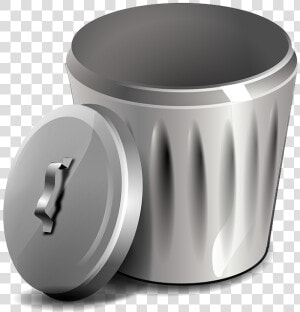 Garbage  Basket  Bin  Trash  Rubbish  Waste  Metal    Open Trash Can Clipart  HD Png Download