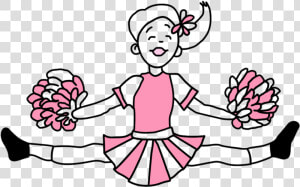 Svg Free Download Cheerleaders Drawing Cheer Shoe   Pink Cheerleading Cartoon Png  Transparent Png