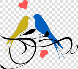 Png Love Birds Hd Clipart   Png Download   Wedding Love Birds Png  Transparent Png