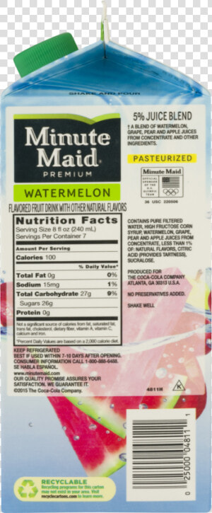 Minute Maid Tropical Punch Nutrition Facts  HD Png Download