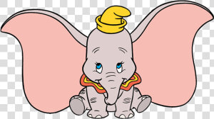 Dumbo Drawing Cartoon   Dumbo Clipart  HD Png Download