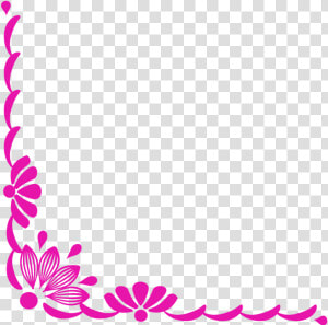 Flower Corner Border Png Green Floral Borderflower   Flower Corner Border Design  Transparent Png