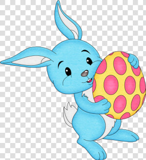 Blue Bunny Clip Art   Easter Bunny Without Background  HD Png Download