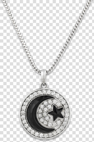 Prince’s Onyx Crescent Moon Pendant   Locket  HD Png Download