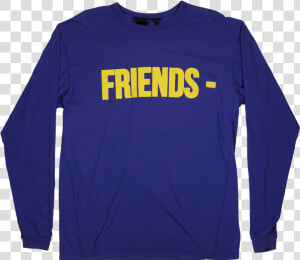 Friends Yellowpurple Longsleeve Front V   Long sleeved T shirt  HD Png Download