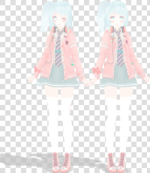 Mmd Tda Ribbon Girl Miku Dl  HD Png Download