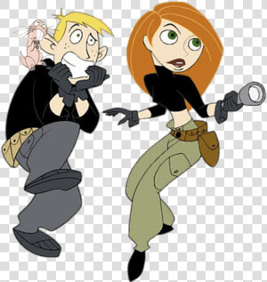 Kim Possible Protecting Ron Stoppable   Kim Possible Ron Png  Transparent Png