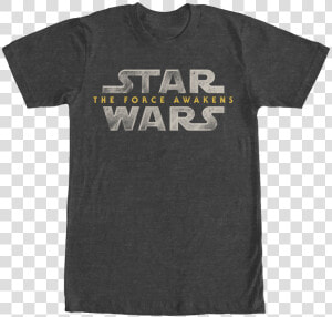 Mens Star Wars Force Awakens Logo T shirt   Star Wars Themed School Shirts  HD Png Download