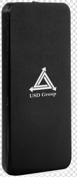 4 000 Mah Black Slim Metal Power Bank   Smartphone  HD Png Download