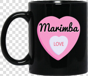 Marimba Love Valentine S Day Hearts Coffee Mug Black   Beer Stein  HD Png Download