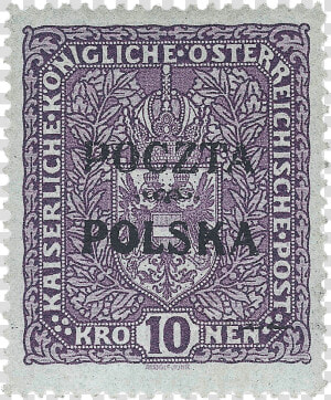 10k Deep Violet Krakow Issue    Foreign Stamps  HD Png Download