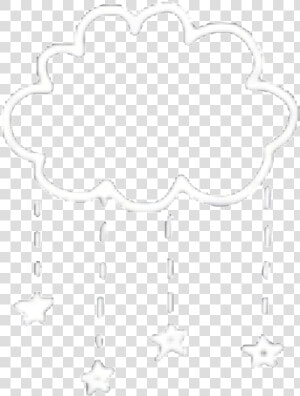  cloud  star  stars  aesthetic  overlay  overlays  white   Line Art  HD Png Download