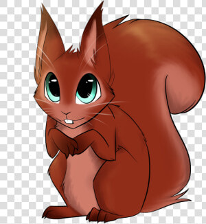 Cute Squirrel Png   Cartoon Transparent Cute Squirrel  Png Download