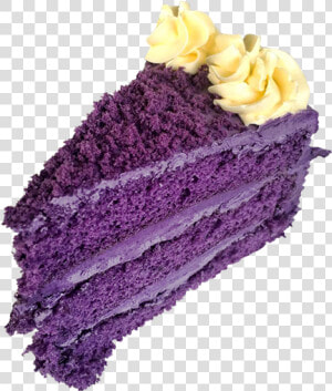 26 Ubecake Felicias   Slice Of Ube Cake  HD Png Download