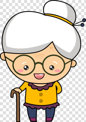 Grandmother Clipart Animated  Grandmother Animated   Clipart Animated Grandma  HD Png Download