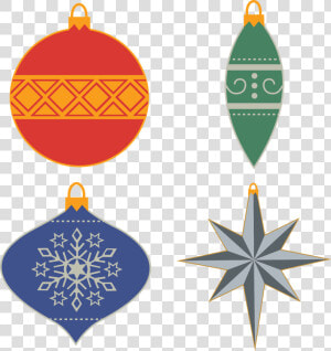 Ornaments  Christmas Ornaments  Christmas  Holiday   Vector Christmas Ornaments  HD Png Download