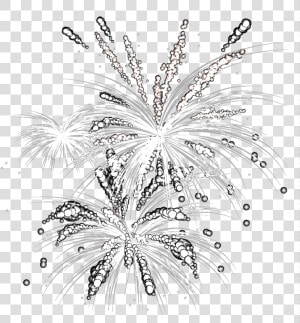 Fireworks Computer File   Firework Black And White Transparent  HD Png Download