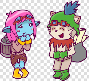 Tristana And Teemo By  prochyprochy   Lol Teemo Tristana Love  HD Png Download