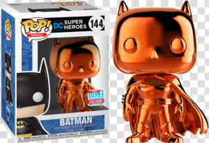 Fun Batman Orange Chrome Pop Vinyl Figure Fall Convention   Teal Chrome Batman Funko Pop  HD Png Download