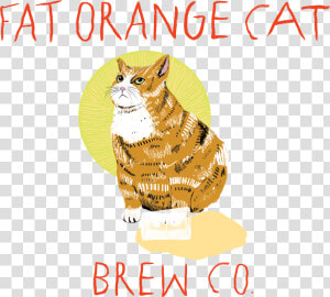 Transparent Orange Cat Png   Fat Orange Cat Brewery East Hampton Connecticut  Png Download