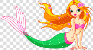 Transparent Mermaid Clipart Png   Mermaid Cartoon  Png Download