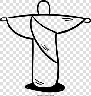 Christ The Redeemer Coloring Page   Line Art  HD Png Download