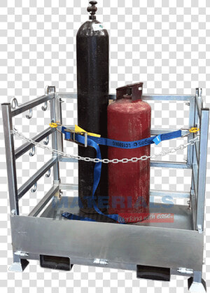 Msgc80 Gas Cylinder Stillage Cage   Machine  HD Png Download