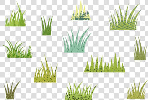 Grass Green Clipart Set Textured Transparent Png   Black And White Cartoon Drawing Of Grass  Png Download