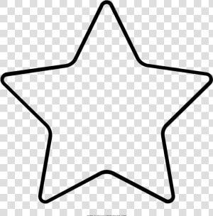 Rounded Star Coloring Page   Line Art  HD Png Download