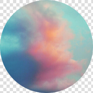 ✨  blue  sky  clouds  circle  background  aesthetic   Circle  HD Png Download