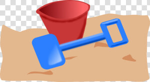 Material hand bucket And Spade   Sand Clipart  HD Png Download