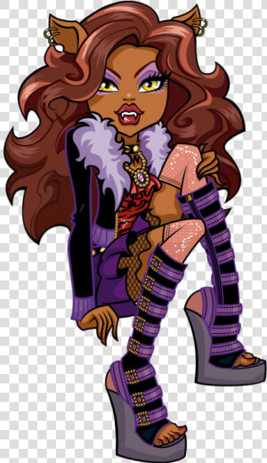 Transparent Werewolf Png   Clawdeen Monster High Cartoon  Png Download