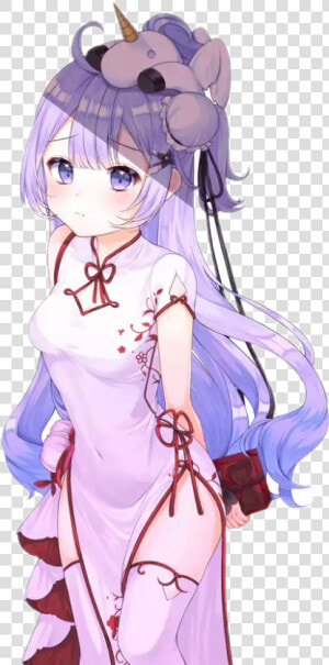  anime  animegirl  cute  kawaii  unicorn  purple  purplehair   Unicorn China Dress Azur Lane  HD Png Download