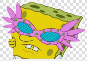  meme  memes  spongebob  spongebobmeme  glasses  pink   Spongebob With Glasses Gif  HD Png Download