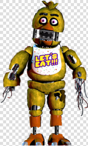  fnaf 1 Withered Chica Png   Transparent Png