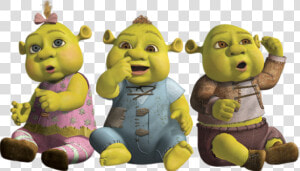 Shrek Baby Ogres Triplets   Shrek Children  HD Png Download