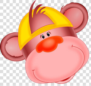 Transparent Cartoon Monkey Png   Cartoon Monkey With A Hat  Png Download