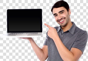 Men With Laptop Png Image   Man In Laptop Png  Transparent Png