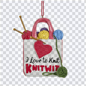 Kurt Adler I Love To Knit   Crochet  HD Png Download