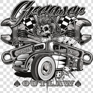 Greaser Outlaw Tin Sign  HD Png Download