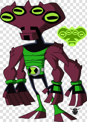 Ben 10 Four Arms Grey Matter  HD Png Download