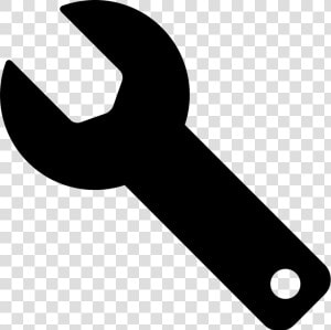 Wrench Black Silhouette Of   Wrench Silhouette Png  Transparent Png