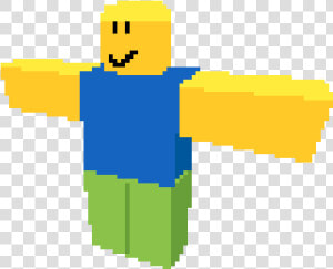 T Posing Roblox Noob  HD Png Download