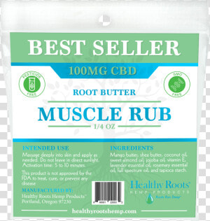 Cbd Root Butter Muscle Rub Travel Size 100mg   Poster  HD Png Download