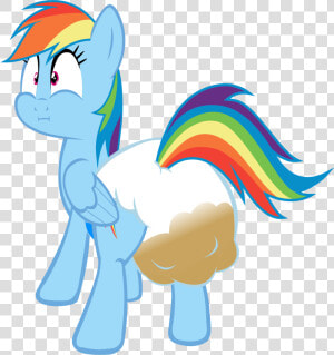 Transparent Poopy Diaper Clipart   My Little Pony Rainbow Dash Poop  HD Png Download